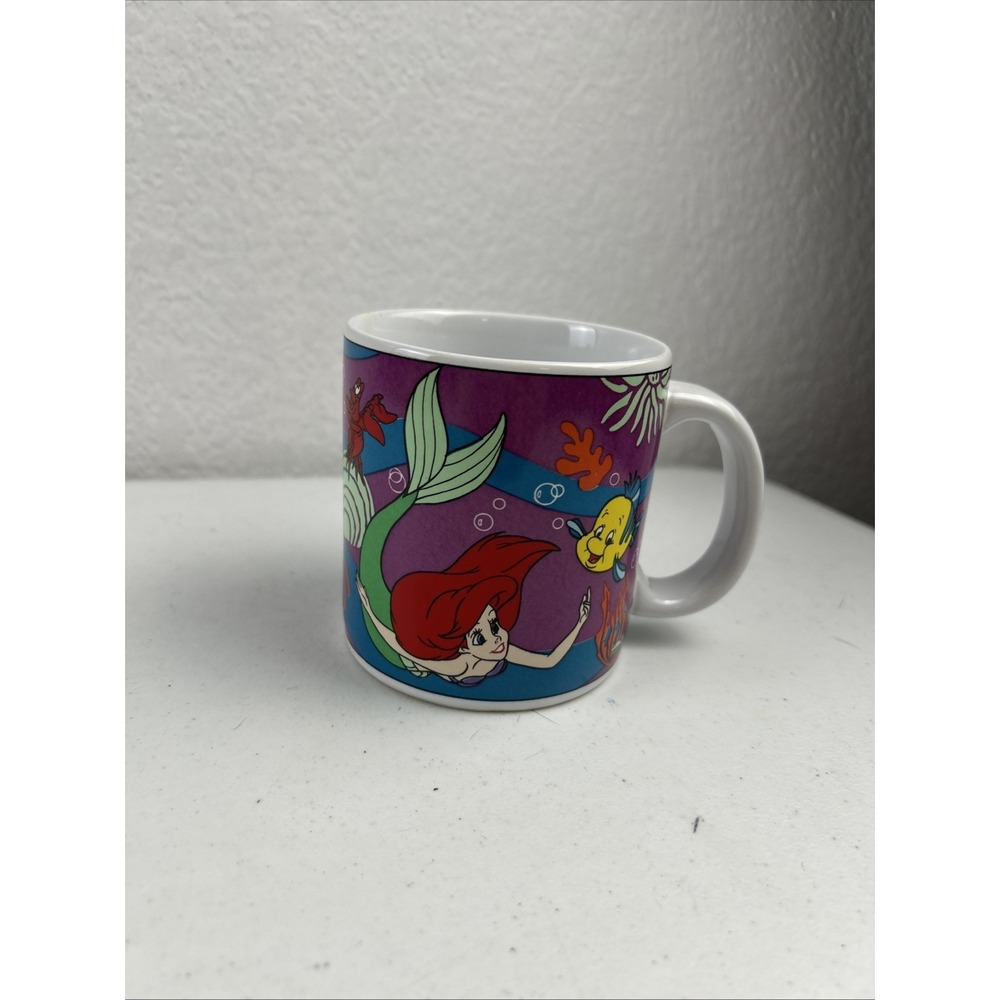 Vintage Disney The Little Mermaid Ceramic Mug Cup‎